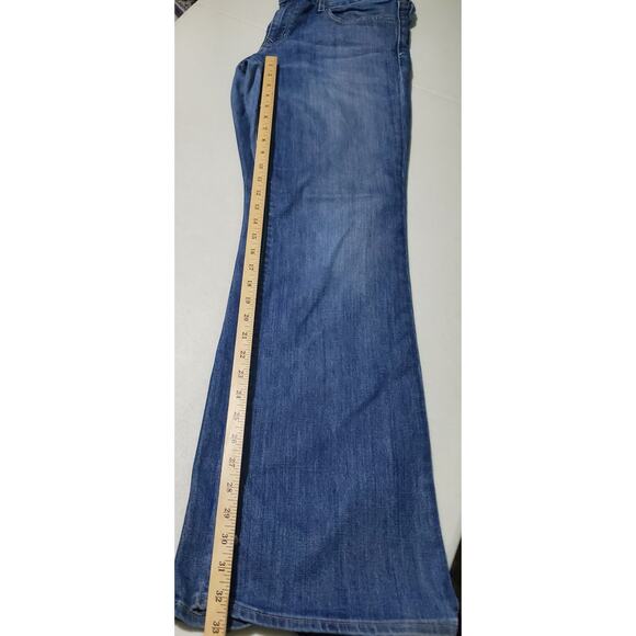 GAP 1969 Womens bootcut Mid Rise Blue Jeans Size 14 Cabincore Western Cowgirl - Picture 4 of 6